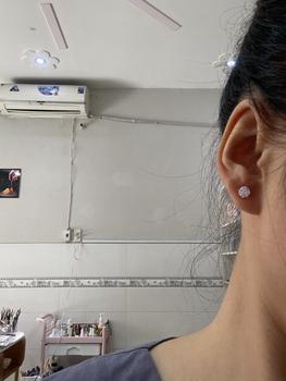 Product Review of [LIVESTREAM MUA 1 TẶNG 1] Bông khuyên tai hột nụ tròn chốt đẩy Bạc Ý S925 đá CZ6A  cao cấp nhiều size | MiA Trang sức bạc from l**5 ** 1