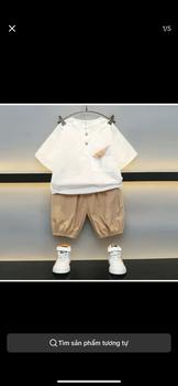 Product Review of Minn Kisd Shop :  Bộ Quần Và Áo Mùa Hè Chất Liệu Vải Đũi Tay Ngắn Cho Bé Trai Size 8-32kg from H**n L**3 0