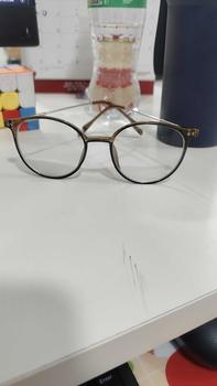 Product Review of 【จากกรุงเทพฯ】แว่นสายตาสั้น แว่นกันแสงสีฟ้า photochromic สไตล์เดียวกันสำหรับผู้ชายและผู้หญิง กรอบโลหะทรงกลมใหม่（0- -4.0） from r**7 0
