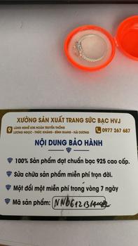 Product Review of Nhẫn Nữ Mặt Tim Đá Chủ Hình Tim 2 Hàng Đá Viền Bạc S925-HVJ-NN06121314042 from G**🏻 2