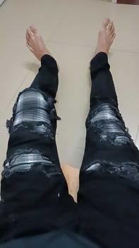 Product Review of quần Jeans nam pơ pồ xanh rêu trơn bốn cúc tang lụa from B** M**h 0