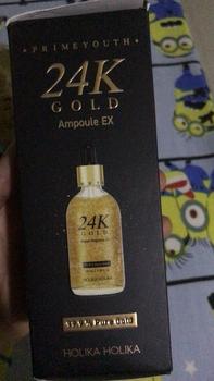Product Review of [Holika Holika] NEW 24K Gold Ampoule ( Serum Wajah Emas) Kerutan Mencerahkan Vitamin Mengencangkan from v**a 2