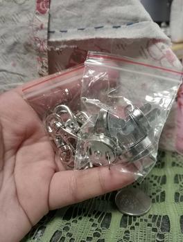 Product Review of Metal Findings Keychain Ring w/ Jumpring/Swivel Hook Clasp/D-Ring/Square Ring/Adjuster (Nickel) 10PCS metal  charms from g**࣪ 1