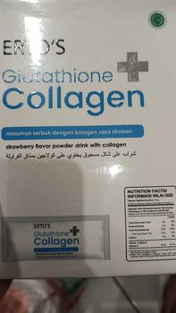 Product Review of Erto's Glutathione Collagen Drink / Minuman Kolagen / Kolagen Ikan / Kolagen Alami / Glowing / Brightening / Untuk Semua Jenis Kulit / Collagen Drink / Minuman Collagen Rasa Strawberry / Whitening Booster Fish from D**E 0