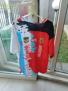Product Review of Kaos Fantasy Autentic Indonesia Vs Argentina Printing (limited edition) Baju Sport from a**1 3