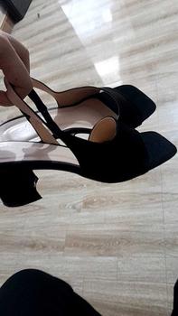 Product Review of Giày DéP sandal cao gót 5cm, 4 màu xinh xắn, lên chân dễ thương - Xưởng Giày Bánh Bèo mã SDXuoc Nữ Shoes from T**n 1