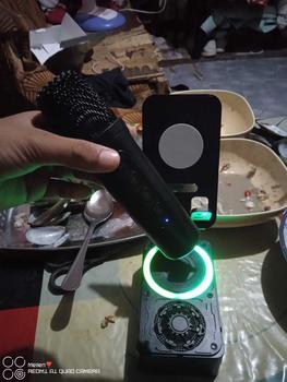 Product Review of Adjustable Mobile Phone Holder with Powerful Sound Bluetooth Speaker With microphone Small portable from s**y 0