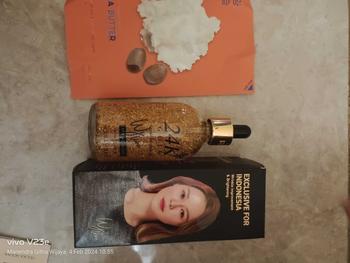 Product Review of [Holika Holika] NEW 24K Gold Ampoule ( Serum Wajah Emas) Kerutan Mencerahkan Vitamin Mengencangkan from D**y y**a 2