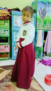 Product Review of SERAGAM ANAK SD MODEL GAMIS 1 SET DENGAN KERUDUNG Setelan Muslim Baju Wanita Remaja from H**l R**n A** 0