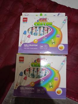 Product Review of Deli Gel Crayon / Krayon 12 24 Warna Tidak Mengotori Tangan Bersertifikat Aman EC211 from p**a 0