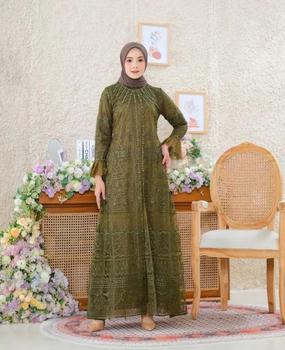 Product Review of Gamis Kinarya Gamis Semi Outer Gamis Tulle Etnic Premium Gamis Terbaru Gamis Kekinian Gamis Modern Gamis Pesta Dress Pesta Gamis Kondangan Gamis Kebaya Wanita Muslim Payet from A**a L** 2