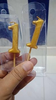 Product Review of lilin angka gold / Lilin Ultah emas / Lilin Angka ulang tahun gold from N**a 1