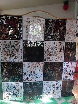 Product Review of Hollow Hanging Screen Decor New Modern Butterfly Flower Design DIY Free Combination Room Divider Partition Plastic Divider Wall Home Decor from G**💎 0
