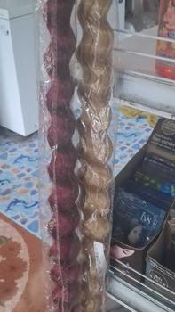 Product Review of วิกผมใยสังเคราะห์ ทนความร้อน มาใหม่ เบามาก ถักเปียง่าย มัดผมเส้นใยเคมี ดูเป็นธรรมชาติ เหมาะสำหรับมนุษย์ from ห**น 1