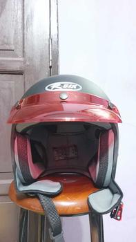 Product Review of Helm Bogo Polos Pria Wanita  Hijab Friendly Terbaru Retro Pet SNI Kaca Motorcycle from c**a 1