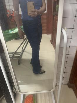 Product Review of quần jeans loe gấu to dài mẫu trơn cạp cao cho nữ from D**n Đ**g T** 0