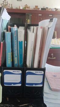 Product Review of ACCBAYI ACC0055 Box File Premium Tebal Bahan Plastik PVC Tebal Kotak Penyimpanan Dokumen BoxFile Folder Peralatan Kantoran Desk from I**A ** 2