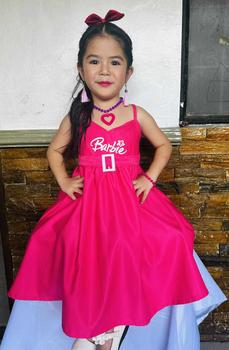 Product Review of JJAS BARBIEEE KIDS DRESS FIT 3 TO 4 and 5 to 6 YEAR OLD SPECIAL FABRIC from C**4 2