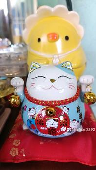 Product Review of 【Hot】 Hũ Tiết Kiệm Mèo Kèm Thảm Decor Decor Phòng Ống Heo Đựng Tiền Ống Tiết Kiệm from 🫶** Đ**🫶 0