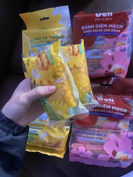 Product Review of 4 TÚI (16c) Bánh Da Trứng Cuộn Sốt Salad Chà Bông và Diêm mạch - DELI - Bánh Ăn Sáng - TẶNG 2 BÁNH DA TRỨNG 85g from ℂ** ** 𝚌**𝚞 𝚕**🐷 3