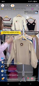 Product Review of 03 Atasan Rajut Wanita Live Model Crop from C**u 0