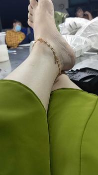 Product Review of Lắc chân titan lục lạc, Vòng chân titan có chuông đính đá, Không phai màu không rỉ sét, trangsucmoiluatuoi.RIN from b**h h** 0
