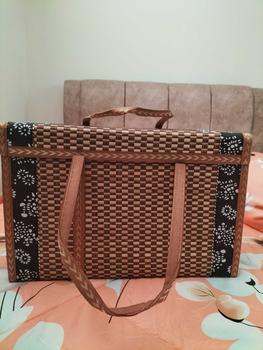 Product Review of Kotak simpanan mudah alih untuk perkhemahan, bakul tenunan tangan, bakul buluh lipat, Bakul berkelah pastoral, produk buluh tenunan Camping Equipment from E**a 0