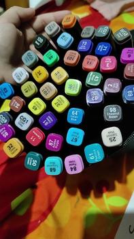 Product Review of 24/36/48//60/80 Colors markers set double tip oilv alcohol sketch art comic animation design drawing painting graffiti whiteboard marker paint marker pens in pens colors pen school office supplies markers/highlighter pen set stationery marker set/alcohol from ** 2