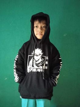 Product Review of Jaket Hoodie Anak Anime Naruto Sweater Anak Tanggung Usia 7-15 Tahun Logo JUJUTSU fashion hodie jaket anak anak laki hoodie anak cowok from S**h 1