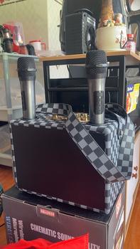 Product Review of loa karaoke sk 2039kèm 2 mic không dây mic sạc có quai sách tiện lợi Loa kệ sách Củ Loa Nghe Nhạc Kem from L** N**n 0