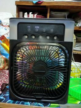 Product Review of 3 in 1 พัดลม USB fan มินิพัดลมแบบพกพาความชื้นป้องกันการอบแห้งเครื่องฟอกอากาศสเปรย์คูลเลอร์ที่มี ไฟ LED 7 สี Type-C from N**R 3