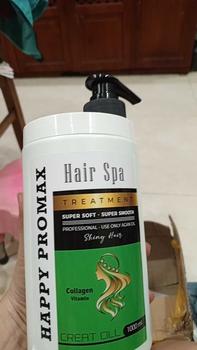 Product Review of KEM HẤP DẦU , DẦU XẢ TÓC HAPPYPROMAX 1000ML ( Lẻ 1 CHAI ) MỀM MƯỢT TÓC ,HƯƠNG PHẤN , HƯƠNG TRÁI CÂY , HƯƠNG TINH DẦU BẠC HÀ , HƯƠNG NƯỚC HOA Collagen   Dưỡng Tóc from b**8 0