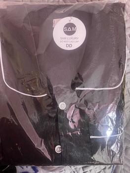 Product Review of Bộ đồ nữ pijama chất lụa xước trơn cổ sen tay dài quần dài Nhung from D**g d**🌻 0