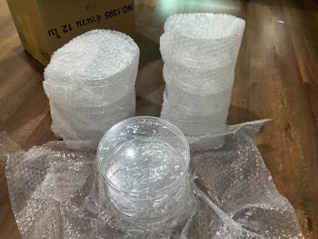 Product Review of กล่องพลาสติกวงกลมใส กล่องเค้กเกาหลี from k**9 0
