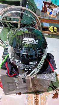 Product Review of HELM Half Face RSV NEW WINDTAIL CARBON GLOSSY  Motorcycle from в**g ƒ** 0