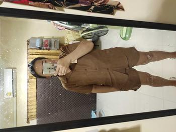 Product Review of ชุดเซ็ทผู้หญิง  เสื้อคอปก กระดุมหน้า แขนสั้น กางเกงขาสั้น  ผ้าย่นลายเปลือกไม้ เนื้อผ้านิ่ม 4411# from N**a 0