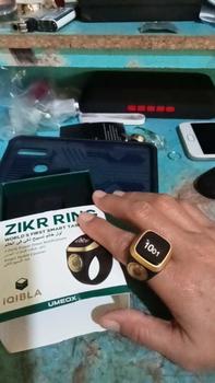 Product Review of iQibla Zikr Ring Cincin Dzikir Digital Versi Lite Muslim Tasbih Digital Cincin from F**p 0