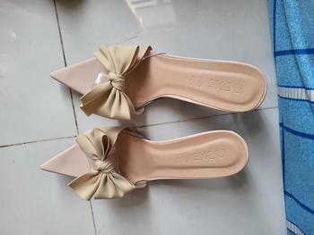 Product Review of MÃ 6 Shop dép bigsize dây đá quai chéo kết hợp hậu chun sau  gót chọn cao 3-9cm from G**m 0