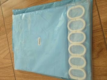 Product Review of ม่านห้องน้ํา 200x200ซม ม่านระเบียงคอนโด กั้นห้องน้ํา วัสดุ PEVA กันน้ำ กันเชื้อรา 150*200ซม มีห่วงตะขอ from บ**ด 0