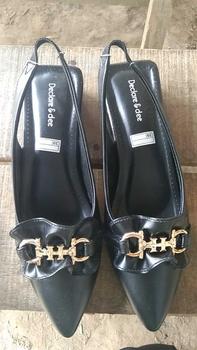 Product Review of Declare&Dee Heels Blok Wanita Pitaloka Square Toe High 3 CM Black Karet Belakang Best Seller Shoes flat  shoes from J**N A**A 0