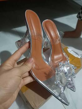 Product Review of (FORM NHỎ- LẤY LÊN 1 SIZE)Giày cao gót phale đá mặt trời bít mũi 9cm/7cm HALEY STORE mika trong suốt đi chơi đi tiệc đi làm đám cưới kỉ yếu from L** A** 1