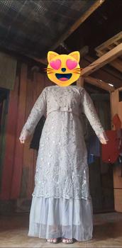Product Review of MAXI ALMIRA / 4 UKURAN / M / L / XL / XXL / GAMIS KONDANGAN / GAMIS TILE MUTIARA / FASHION GAMIS WANITA Panjang Dalaman Muslim Pita Dress Pesta Kombinasi Remaja from S**a S**a 0