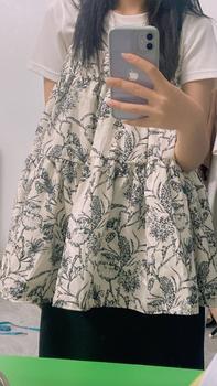 Product Review of Áo váy babydoll hoa nhí Nana21 Nanastore21 Nữ Dress Women Nhung Kem from é**c 2