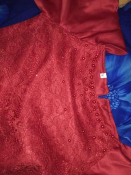 Product Review of Dress Brukat Amanda / Dress brukat / Dress wanita / Dress kondangan Cantik Casual Panjang Velvet Formal Sabrina Nyaman Pesta Mewah Gaun from A**a 1
