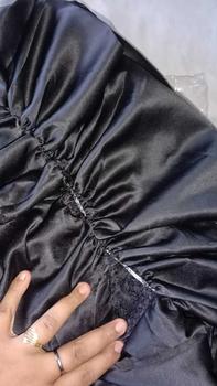 Product Review of Vannya Dress Satin Silk Premium Bridesmaid Viral Long Dress Serut Pesta Kondangan Karet Muslim Wanita Gamis Maxi Panjang Armani Gaun Biru Navy Formal Velvet Putih Menyusui Coklat Hitam from v**a 2