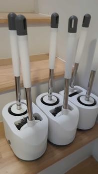 Product Review of B-6-2-2 แปรง 2 แบบ 2 in 1 พร้อมถังเก็บแปรงขัดห้องน้ำ ล้างสุขภัณฑ์ แบบหัวกลม ขัดชักโครก พร้อมถังเก็บ ทำความสะอาด from P**a K**b 1