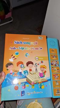 Product Review of Sách nói song ngữ cho bé, sách nói điện tử cho bé học Tiếng Anh (mẫu mới) from T**@ 0