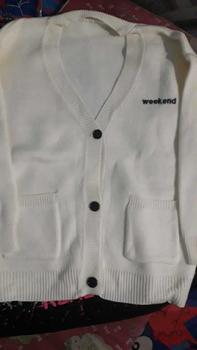 Product Review of Áo cardigan thêu chữ Weekend trắng / đen / xám / nâu from T**n N**c T**💥 0