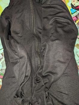 Product Review of jaket mesh ( dry fit) anti sinar UV pria & wanita Nyaman Abu Sport Sports Outerwear & Hoodies Peter Pan Collar Pink jogging outfit Pakaian from s**e 1