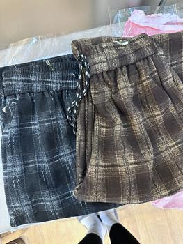 Product Review of [DEAL MỞ BÁN] Quần Kẻ Suông Nữ Chất Umi Dạ Mềm Mịn Co Giãn Dày Dặn Women from D**m M** 2